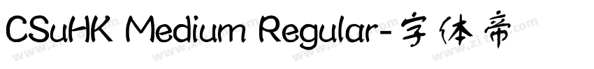 CSuHK Medium Regular字体转换